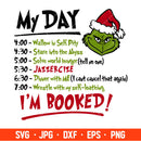 My Day I’m Booked Svg, Christmas Svg, Merry Christmas Svg, Christmas To-Do List Svg, Cricut, Silhouette Vector Cut File