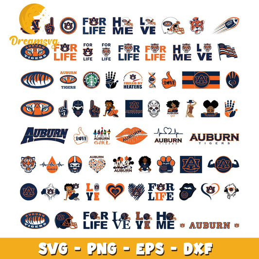 Auburn tigers logo bundle svg, auburn tigers football svg
