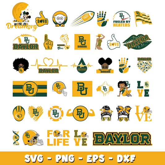 Baylor bears logo bundle svg, baylor bears football svg