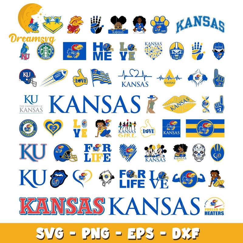 Kansas jayhawks logo bundle svg, kansas jayhawks football svg