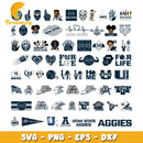 Utah state aggies logo bundle svg, utah state aggies football svg