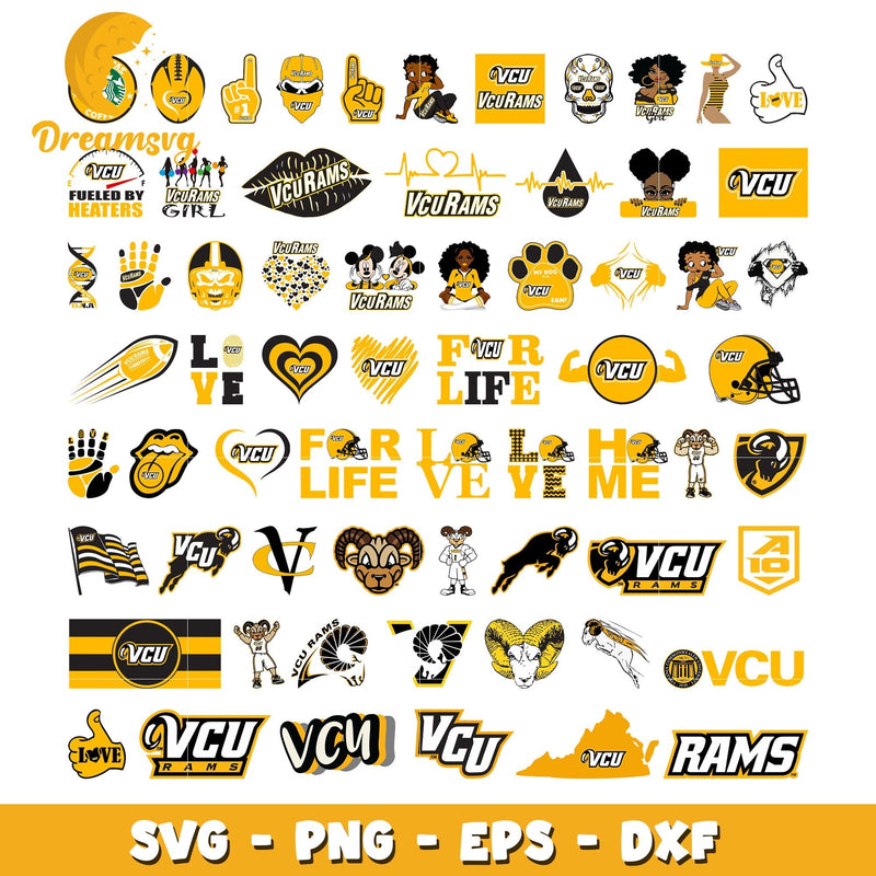 Vcu rams logo design bundle svg, vcu rams basketball svg