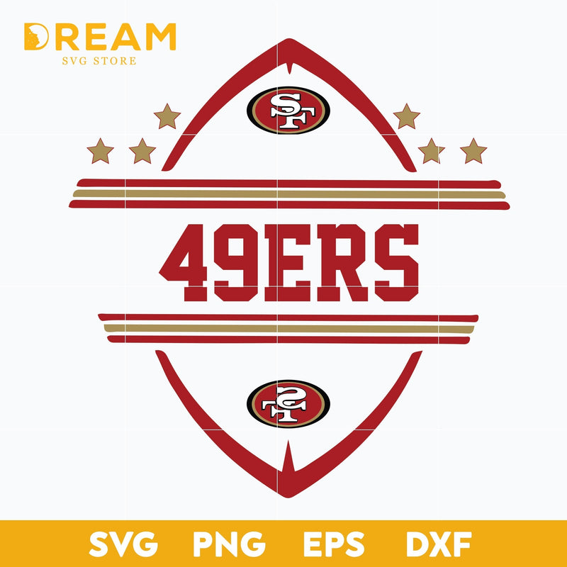 San francisco 49ers svg, 49ers svg, Nfl svg, png, dxf, eps digital file NFL071020206L