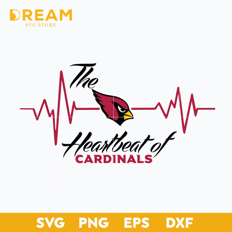 The heartbeat of Arizona Cardinals svg, Cardinals svg, Nfl svg, png, dxf, eps digital file NFL11102025L