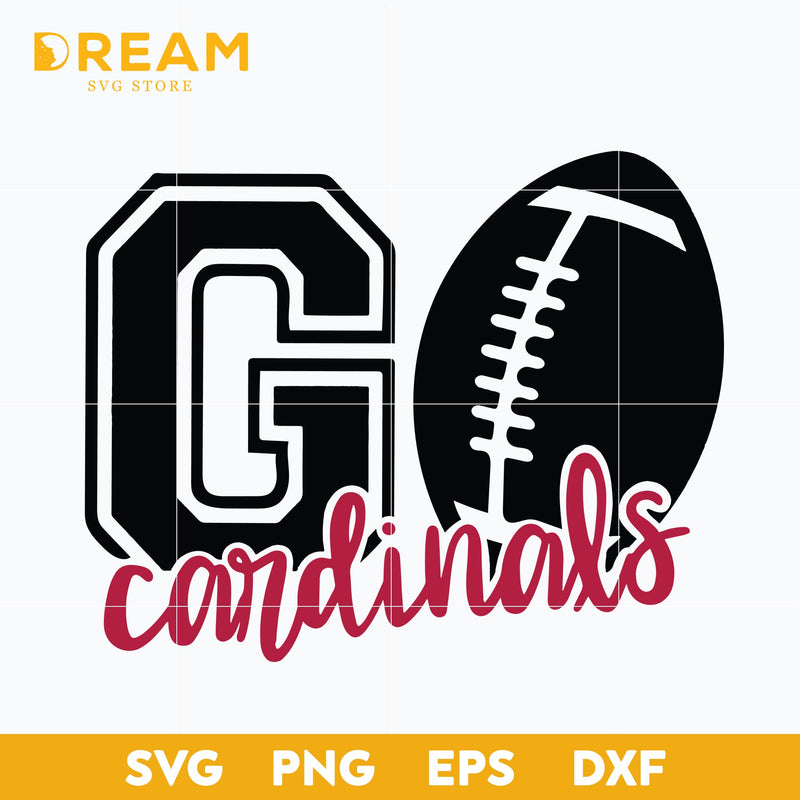 Go Arizona Cardinals svg, Ball Cardinals svg, Nfl svg, png, dxf, eps digital file NFL11102039L