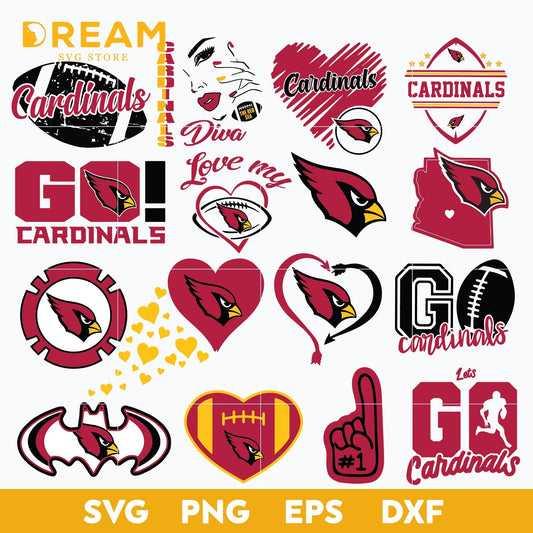 Arizona Cardinals bundle svg, Bundle Cardinals svg, Nfl svg, png, dxf, eps digital file NFL11102045L
