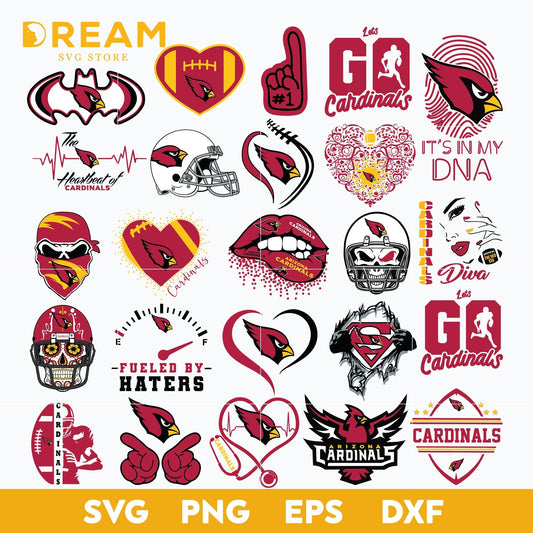 Arizona Cardinals bundle svg, Bundle Cardinals svg, Nfl svg, png, dxf, eps digital file NFL11102047L