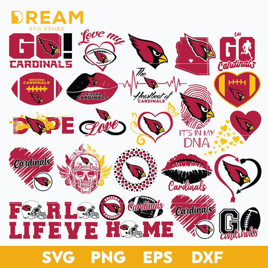 Arizona Cardinals bundle svg, Bundle Cardinals svg, Nfl svg, png, dxf, eps digital file NFL11102048L
