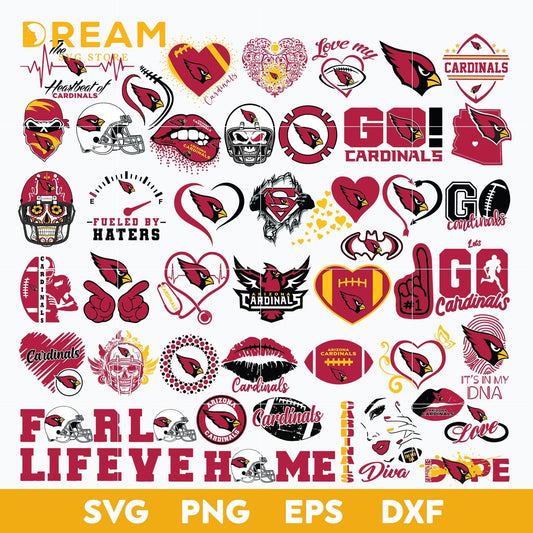 Arizona Cardinals bundle svg, Bundle Cardinals svg, Nfl svg, png, dxf, eps digital file NFL11102049L