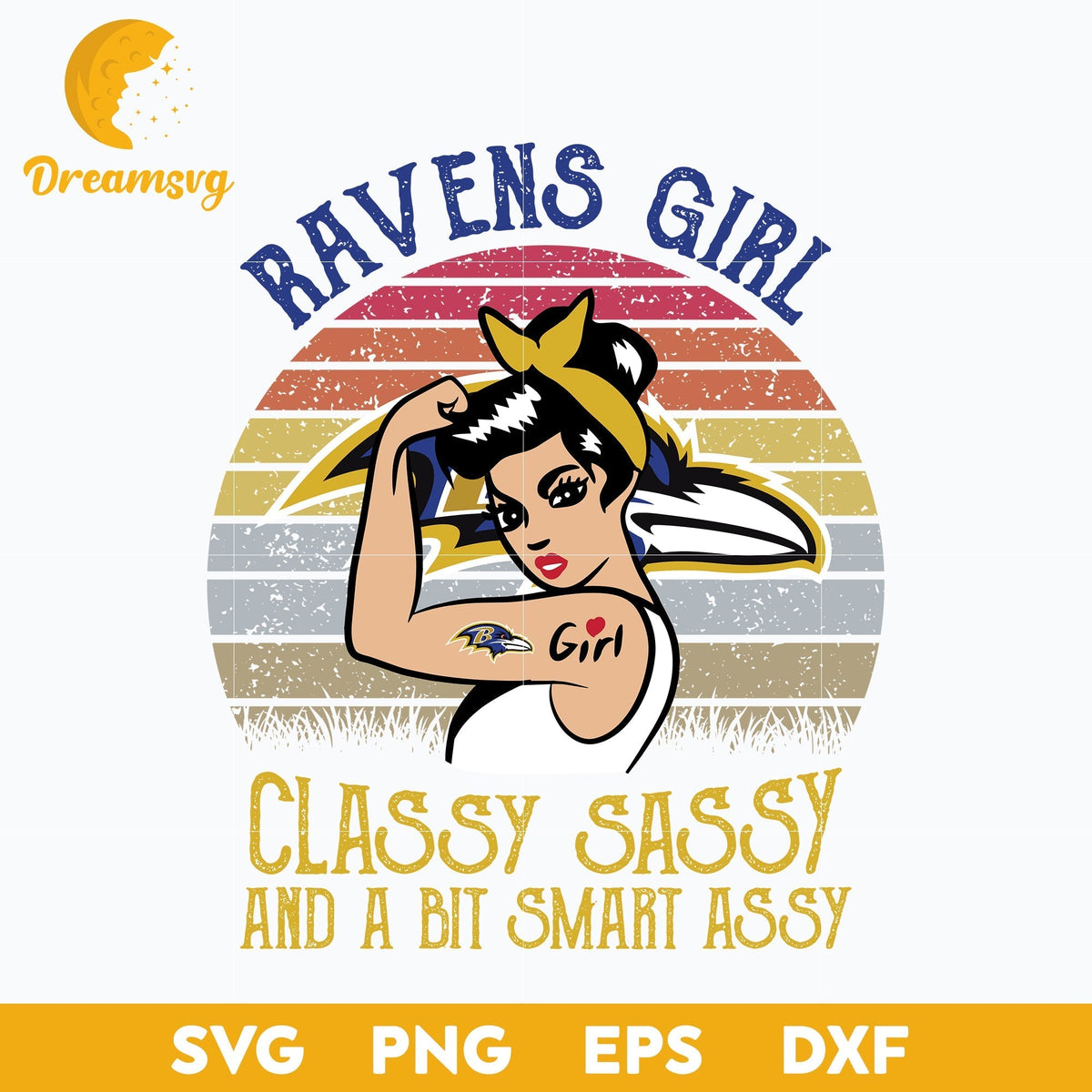 Baltimore Ravens Girl Classy Sassy And A Bit Smart Assy Svg, Sport Svg, Nfl Svg, Png, Dxf, Eps Digital File.