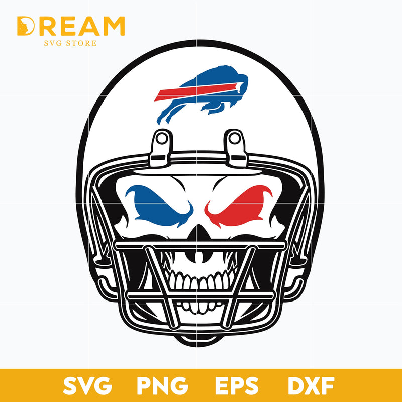 Buffalo Bills skull svg, Bills skull svg, Nfl svg, png, dxf, eps digital file NFL13102010L