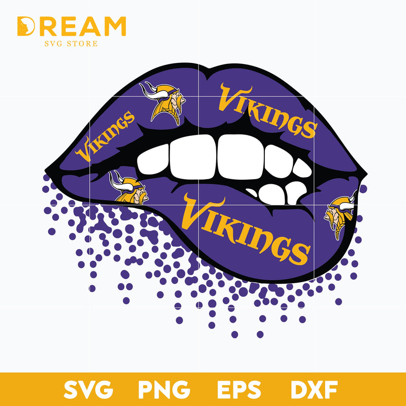 Minnesota Vikings lip svg, Vikings lip svg, Nfl svg, png, dxf, eps digital file NFL23102011L