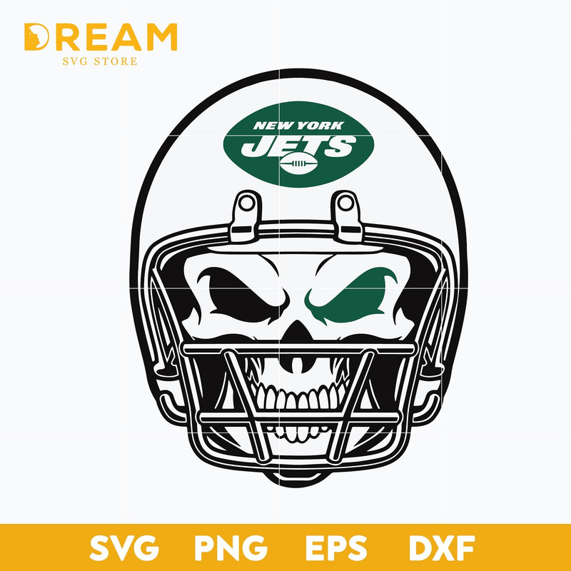 New York Jets skull svg, Jets skull svg, Nfl svg, png, dxf, eps digital file NFL24102010L