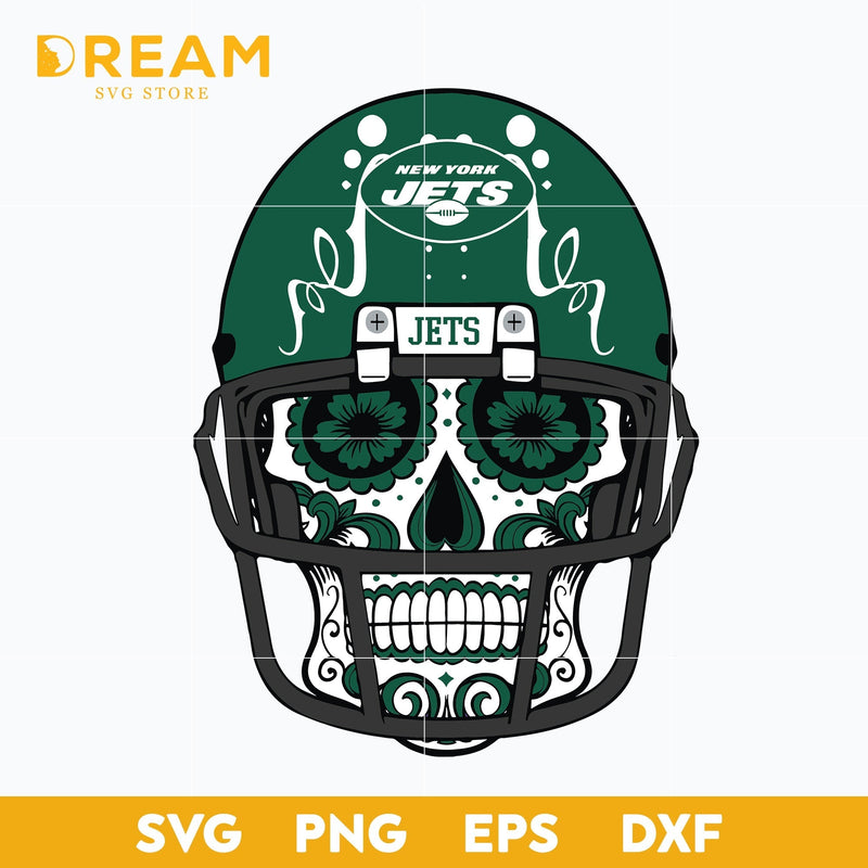 New York Jets skull svg, Jets skull svg, Nfl svg, png, dxf, eps digital file NFL24102014L