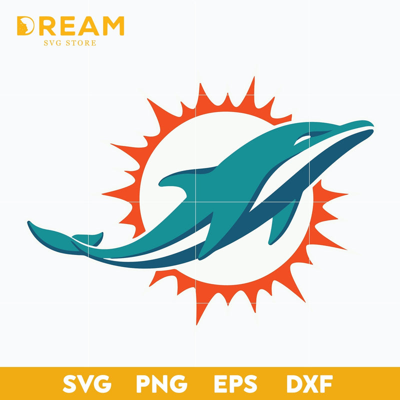 Miami Dolphins logo svg, Dolphins svg, Nfl svg, png, dxf, eps digital file NFL27102033L