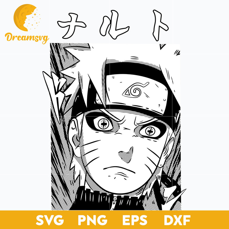 Naruto White Svg, Naruto Svg, Naruto Anime Svg, Anime Gift Svg, Anime Svg, png, eps, dxf digital download.