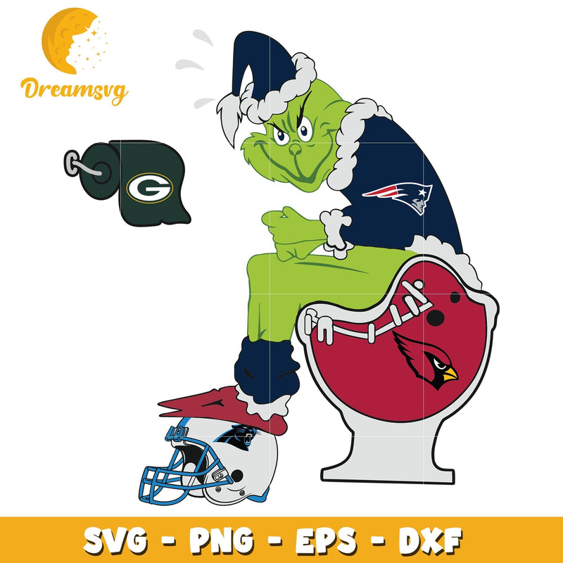 New England Patriots Grinch Best svg, ncaa svg, christmas svg