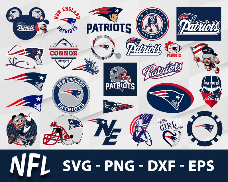 New England Patriots Svg Bundle, New England Patriots Svg, Sport Svg, Nfl Svg, Png, Dxf, Eps Digital File.