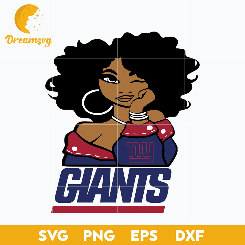 New York Giants Girl Nfl Svg, New York Giants Svg, Sport Svg, Nfl Svg, Png, Dxf, Eps Digital File.