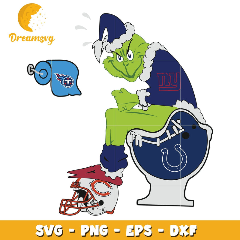 New York Giants Grinch Best svg, ncaa svg, christmas svg