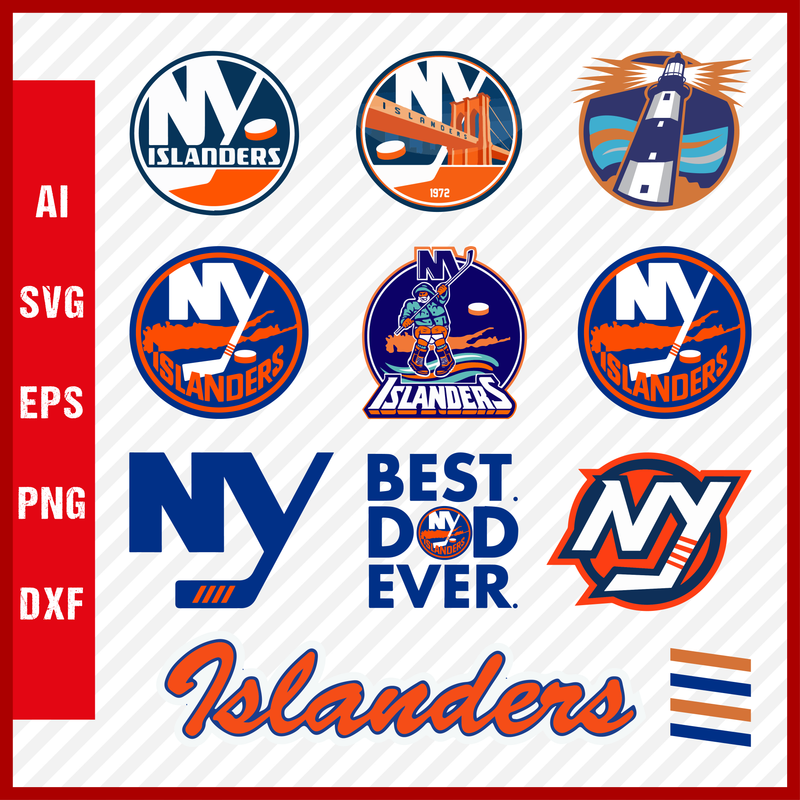 New York Islanders Svg Logo, New York Islanders PNG Logo, NHL NY Islanders Clipart Bundle