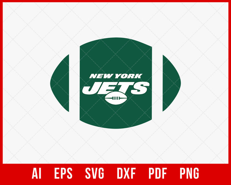 New York Jets Logo Clipart T-shirt Design SVG DXF Cut File for Cricut Digital Download