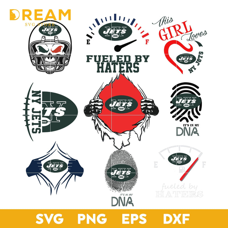 New York Jets bundle svg, New York Jets svg, NFL svg, png, dxf, eps digital file