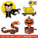 Nightmare Before Christmas Toy Bundle Svg, Vampire Duck Svg, Halloween Svg, Giant Snake Svg, Cricut, Silhouette Vector Cut File