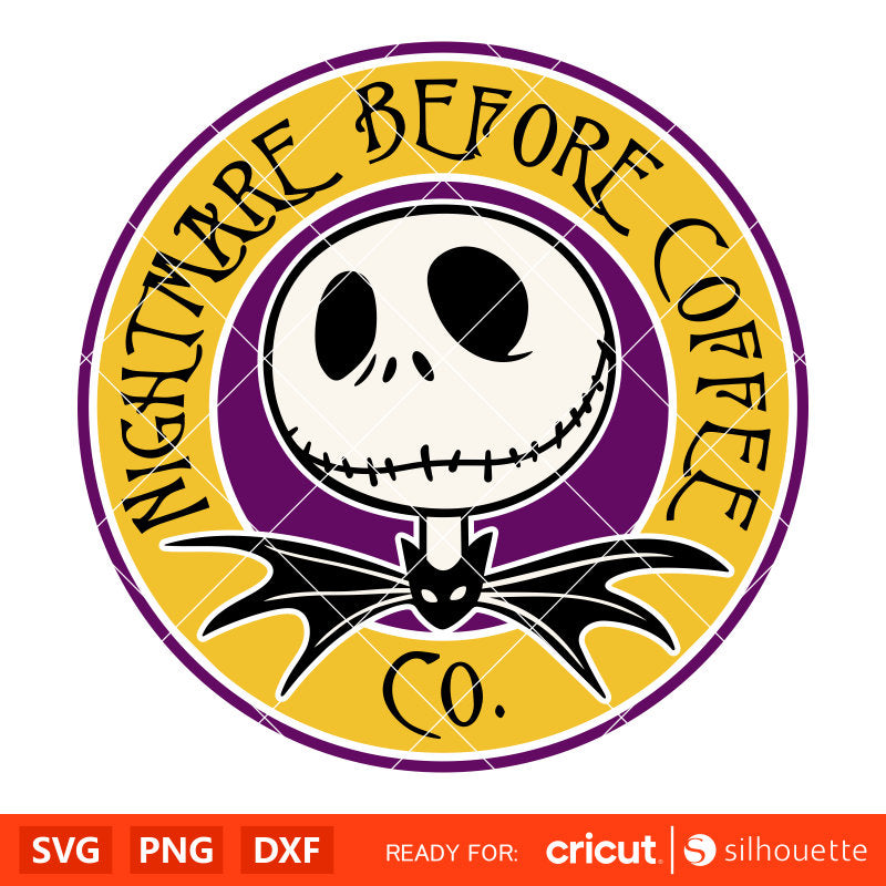 Nightmare Before Starbucks Coffee Svg