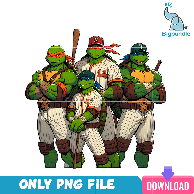 Ninja Turtle Baseball PNG