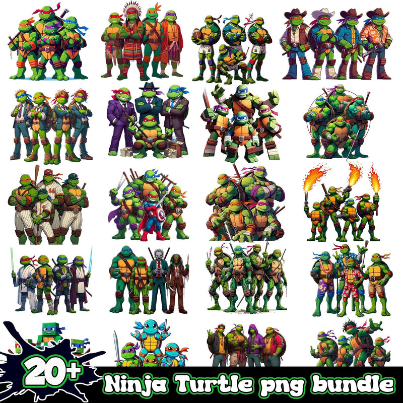 Ninja Turtle Bundle 20+ PNG