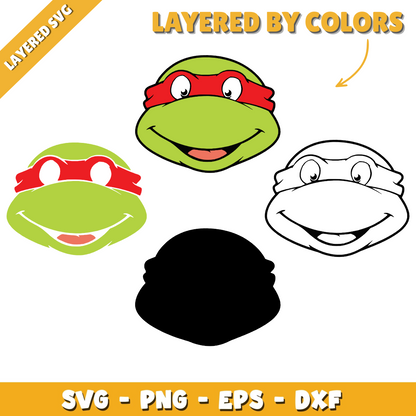 Ninja Turtles Clipart Bundle, Alphabet SVG, Teenage Mutant Ninja Turtles SVG Cut Files for Cricut / Silhouette, PNG DXF
