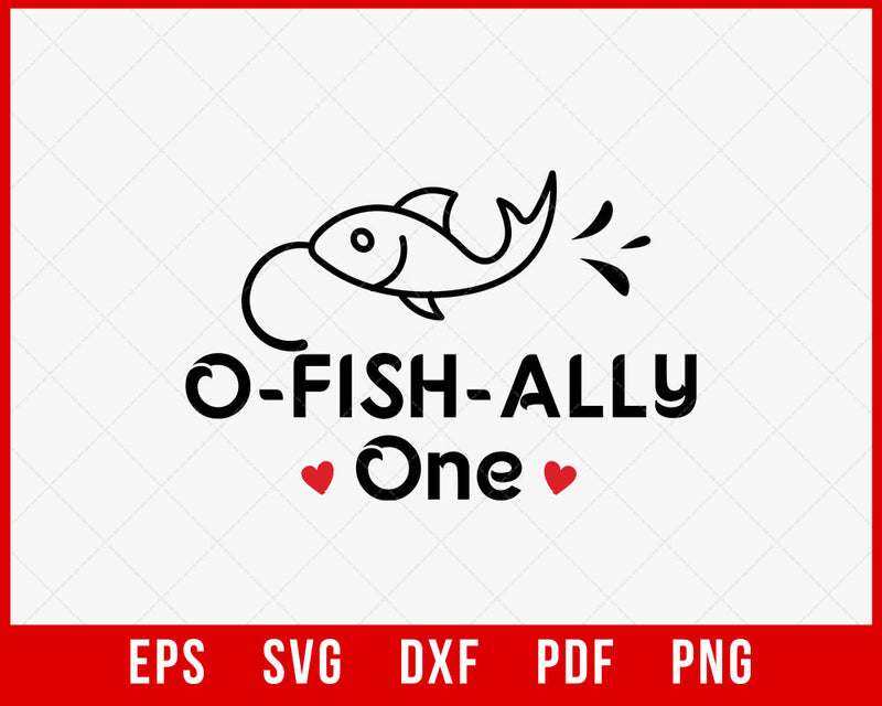 O Fish Ally One Funny T-shirt Design Digital Download File