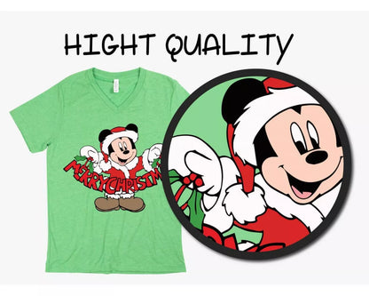 Mickey And Minnie Mouse Christmas Clipart, Disney Christmas SVG, Mickey Mouse Christmas SVG, Mickey Mouse PNG
