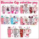 Retro Obsessive Cup Disorder Valentine's Day Png bundle