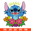 Ohana Stitch Svg, Free Svg, Daily Freebies Svg, Cricut, Silhouette Vector Cut File