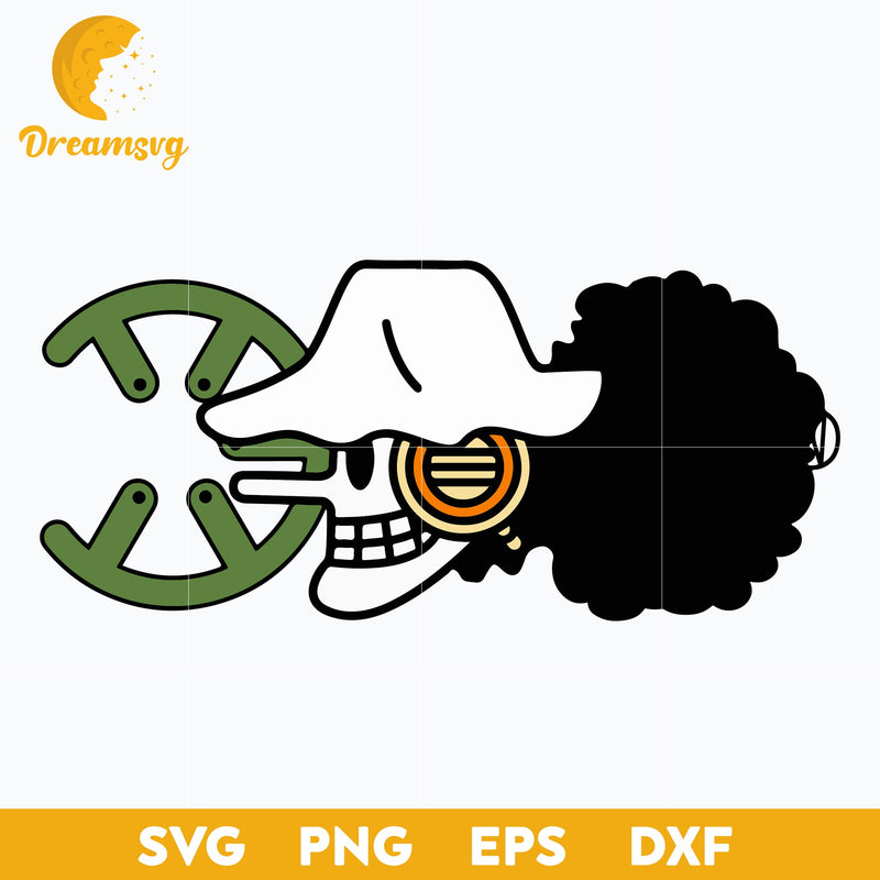 One Piece Jolly Roger Nursery Usopp Svg, One Piece Svg, Anime Svg, png, eps, dxf digital download.