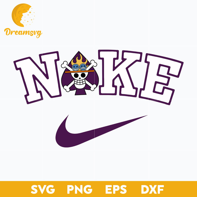 One Piece Jolly Roger x Nike Svg, Jolly Roger Svg, One Piece Svg, Anime Svg, png, eps, dxf digital download.