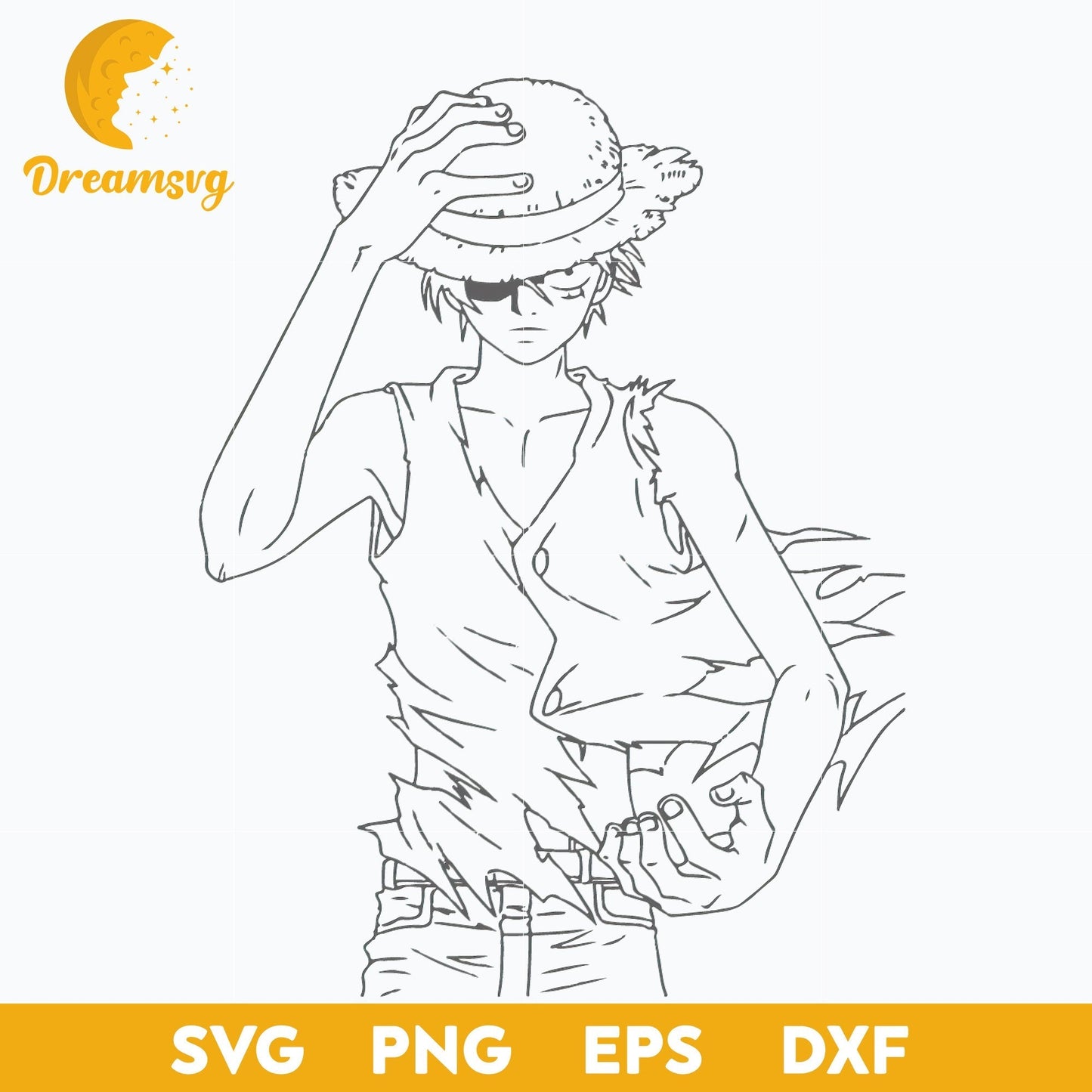 One Piece Monkey D. Luffy Svg, Monkey D. Luffy Svg, Luffy Svg, Cute Luffy Svg, Japanese Anime Svg, Anime Svg, png, eps, dxf digital download.