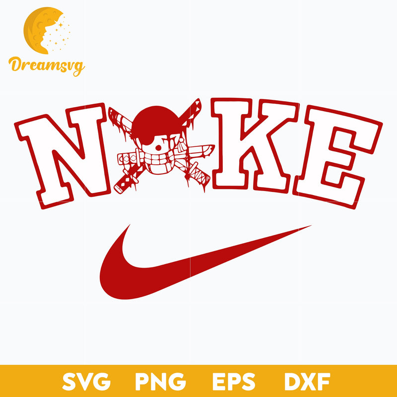 One Piece Skull x Nike Svg, One Piece Skull Svg, One Piece Svg, Anime Cartoon Svg, Anime Svg, png, eps, dxf digital download.