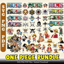 One Piece Svg Png Pdf Bundle Instant Download