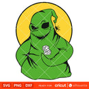 Oogie Boogie Svg, Nightmare Before Christmas Svg, Halloween Svg, Boogie Man Svg, Cricut, Silhouette Vector Cut File