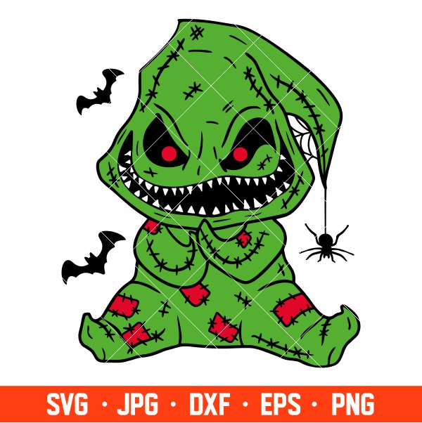 Oogie Boogie Svg, Halloween Svg, Spooky Season Svg, Trick or Treat Svg, Cricut, Silhouette Vector Cut File