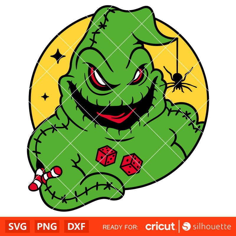 Oogie Boogie’s Halloween Svg, Nightmare Before Christmas Svg, Halloween Svg, Boogie Man Svg, Cricut, Silhouette Vector Cut File