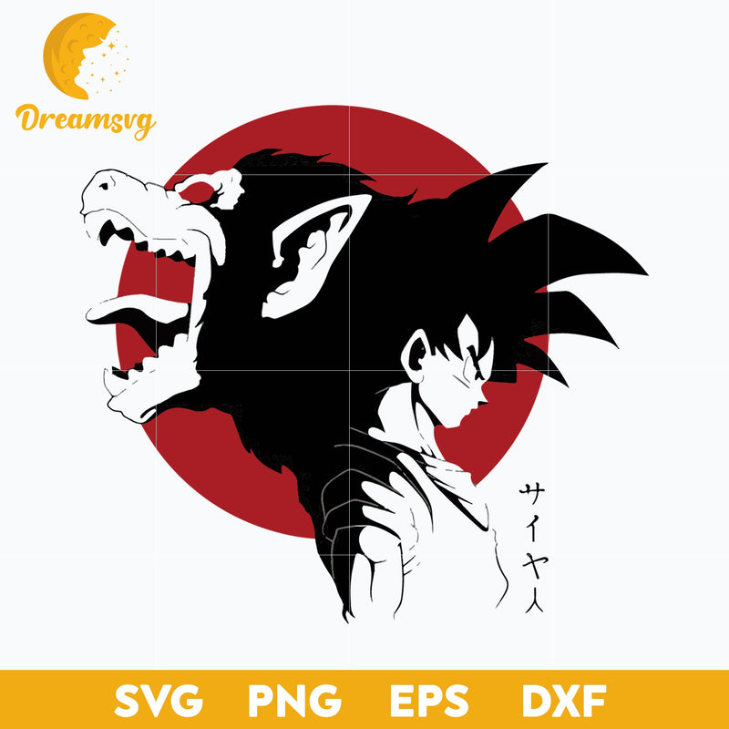 Oozaru Goku Svg, Son Goku Svg, Dragon Ball Z Svg, Dragon Ball Svg, Anime Manga Svg, Anime Svg, png, eps, dxf digital download.