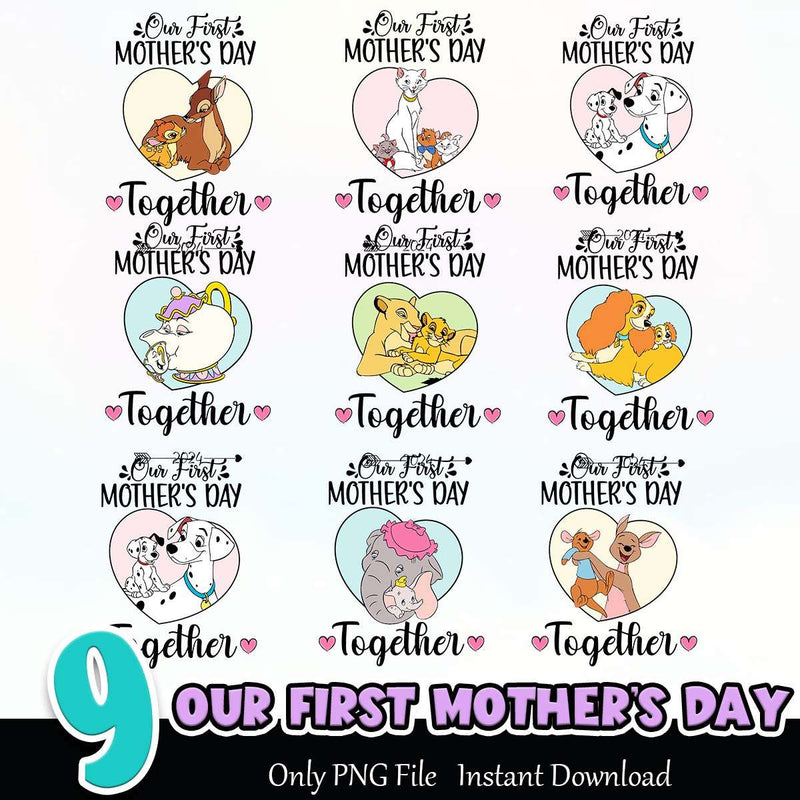 Our First Mother’s Day PNG Bundle Sublimation Instant Download