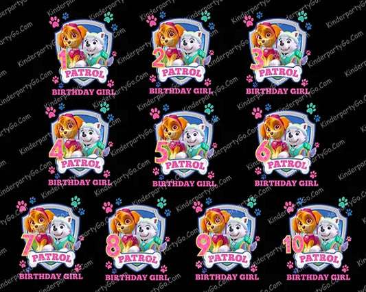 35 Paw patrol Skye and Everest Bundle, Paw Patrol PNG Bundle, Bundle PNG, Digital download.