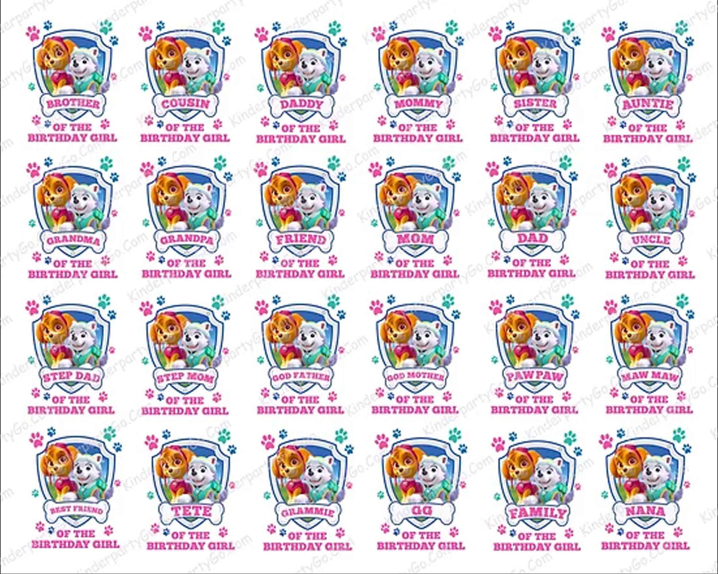 35 Paw patrol Skye and Everest Bundle, Paw Patrol PNG Bundle, Bundle PNG, Digital download.