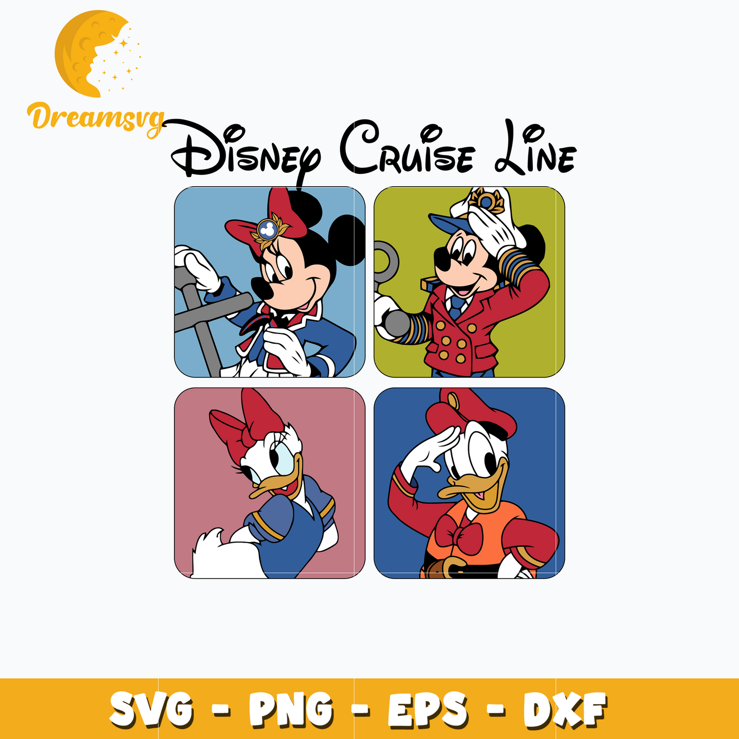 Mickey mouse friends cruise line svg
