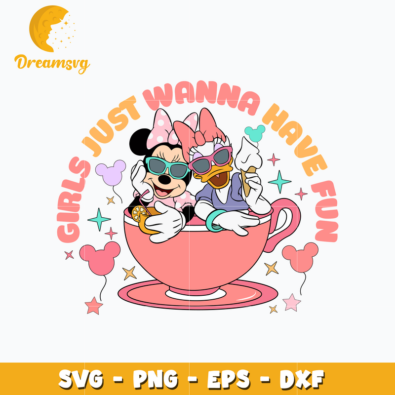 Minnie girl just wanna have fun svg